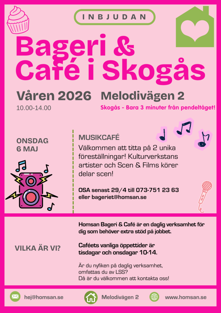 Inbjudan till Musikcafé på Bageriet